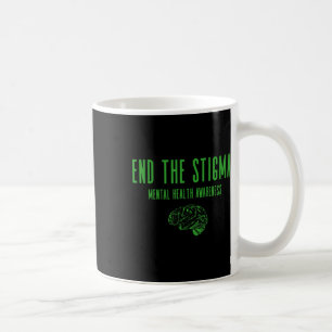 Shirt für psychische Gesundheit - Grünes Ende der Kaffeetasse