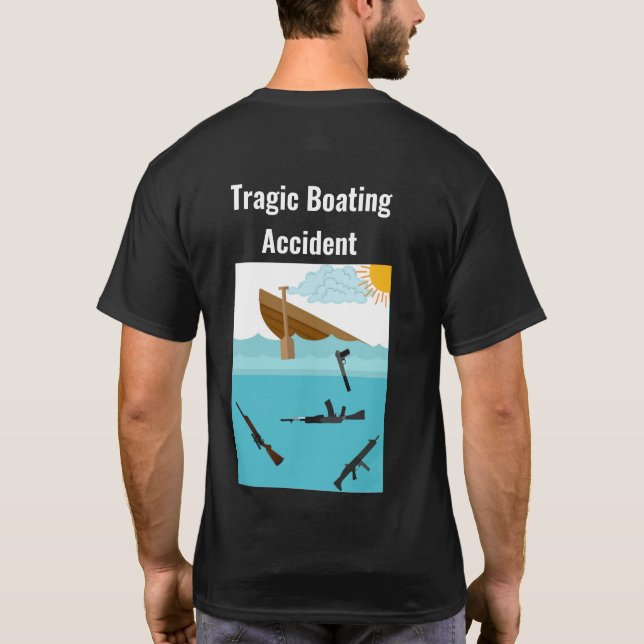 Shirt für tragische Schiffsunfälle (Rückseite)