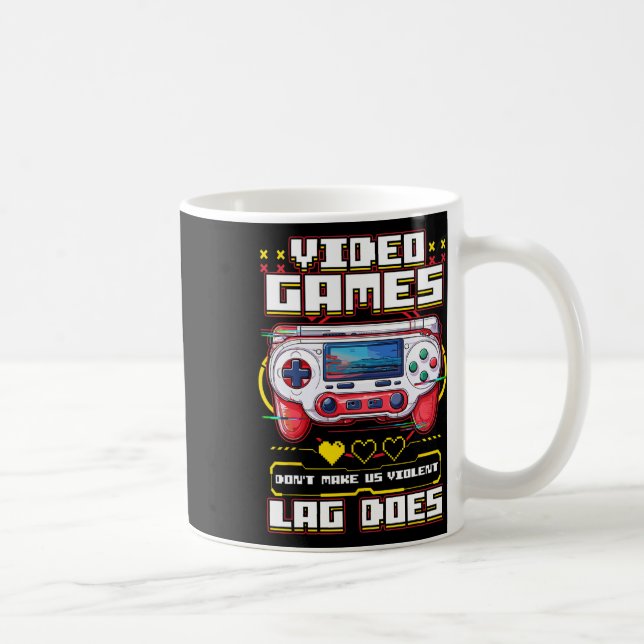 Shirt Gaming Shirts für Männer Jungen Kinder Witzi Kaffeetasse (Rechts)