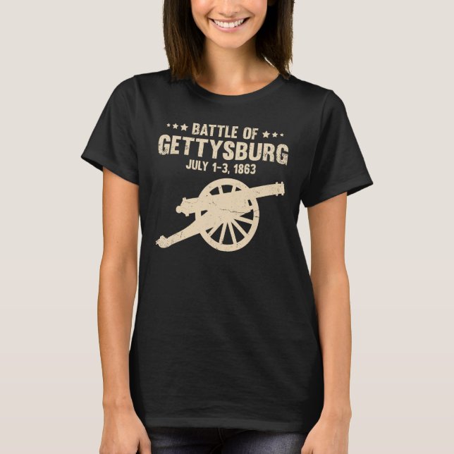 Shirt Gettysburg Ziviler Krieg (Vorderseite)