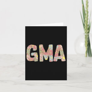Shirt Gma Floral Funny Mama Leben Blume Mot Karte