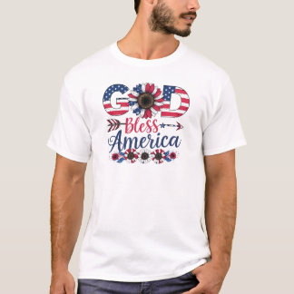 Shirt "God Bless America" - Patriotic am 4. Juli
