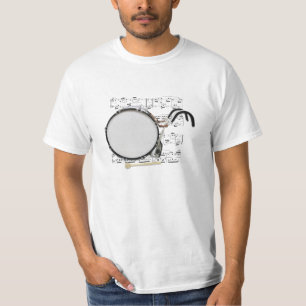 Shirt-(helle) marschierende große Trommel T-Shirt