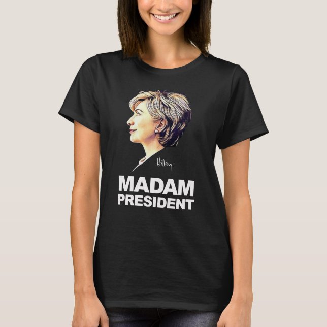 Shirt Hillary-Clinton "Frau-Präsident" Frauen (Vorderseite)