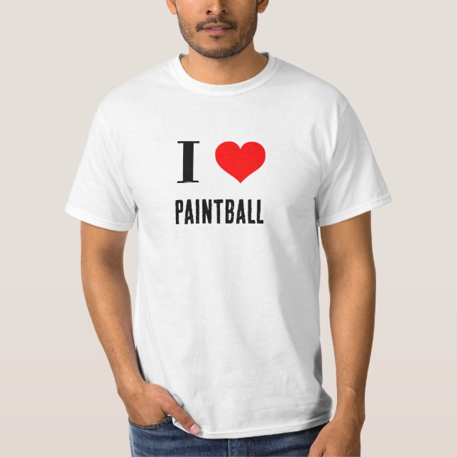 Shirt - I Herz Paintball (Vorderseite)