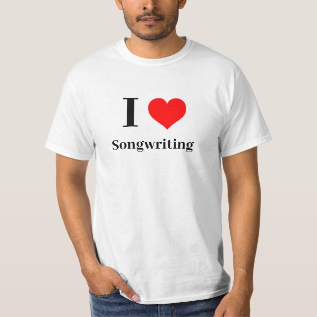 Shirt - Ich höre Songwriting (Vorderseite)