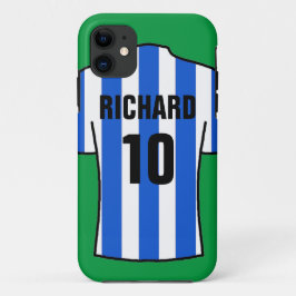 Shirt in Blau und Weiß Streifen Case-Mate iPhone Hülle