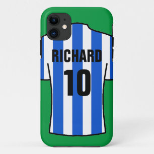 Shirt in Blau und Weiß Streifen Case-Mate iPhone Hülle