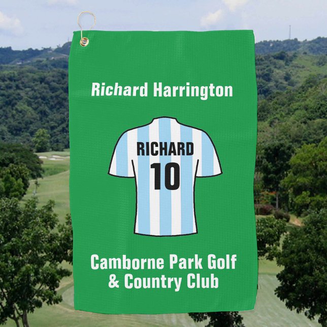 Shirt in Light Blue oder Sky Blue Streifen Golfhandtuch (Von Creator hochgeladen)