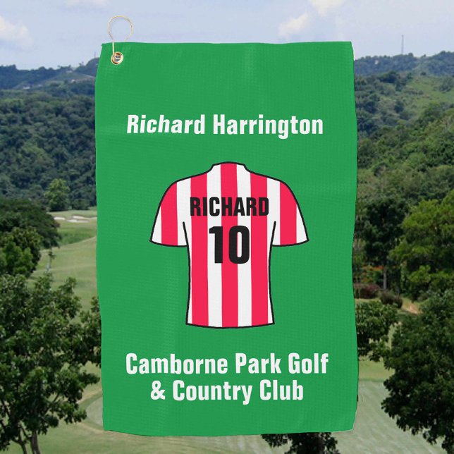 Shirt in Rot und Weiß Streifen Golfhandtuch (Von Creator hochgeladen)