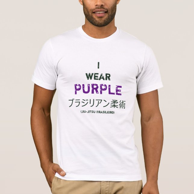 Shirt: Jiu-Jitsu Lila Belt Achievement T-Shirt (Vorderseite)