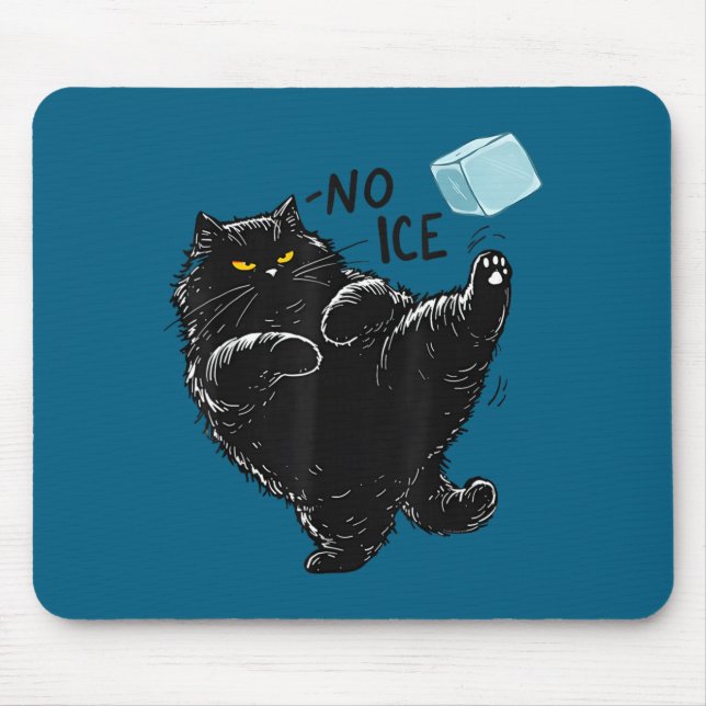 Shirt Kein Eis Bitte Katze Meme Mousepad (Vorne)