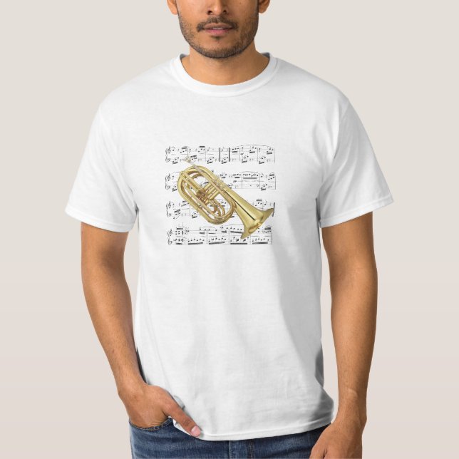 Shirt (Licht). Marschierender Euphonium. Wählen (Vorderseite)