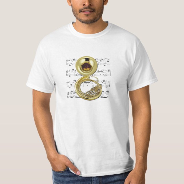 Shirt (Licht) - Sousaphone - wählen Sie Ihre Farbe (Vorderseite)