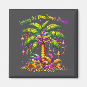 Shirt Mardi Gras Perlenbaum Karneval Magnet
