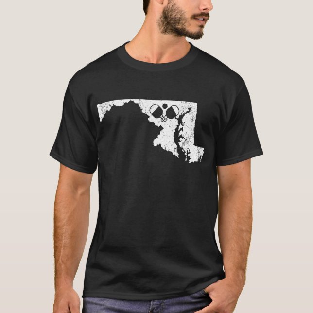 Shirt Marylands Pickleball Pickleball Geschenk (Vorderseite)