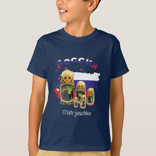 Shirt Matrjoschka, Matryoshka, Babuschka