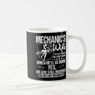 Shirt Mechanikerfrau Mechaniker Ehemann Kaffeetasse
