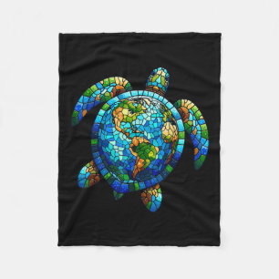 Shirt Meeresschildkröte retten den Planeten Frauen Fleecedecke
