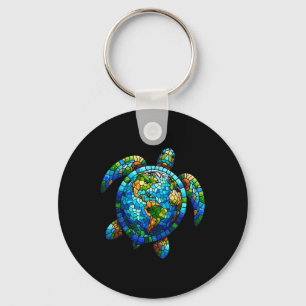 Shirt Meeresschildkröte retten den Planeten Frauen Schlüsselanhänger