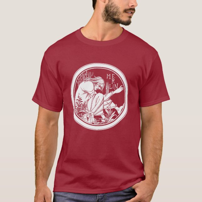 Shirt: Merlin - von Aubrey Beardsley T-Shirt (Vorderseite)