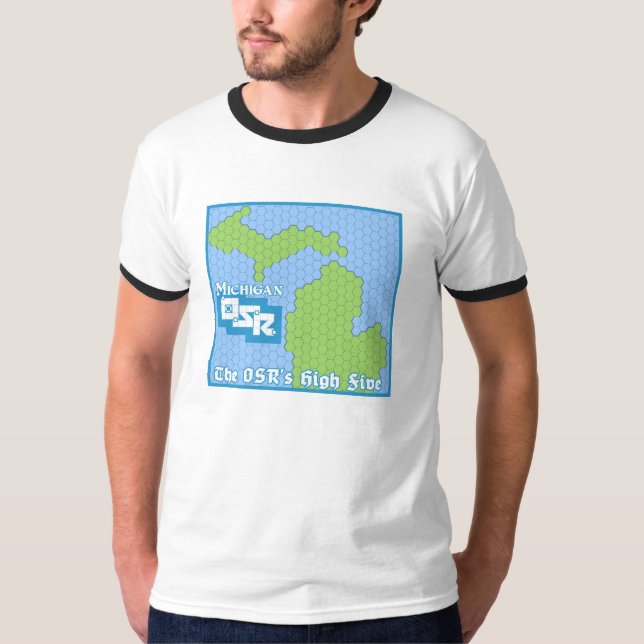 Shirt Michigans OSR Hexcrawl (Vorderseite)