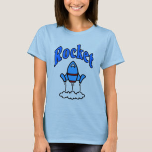 Shirt mit dem Blue Rocket Logo