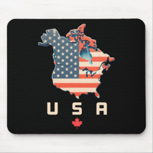 Shirt mit Kanada und US-amerikanischer Karte - Ann Mousepad