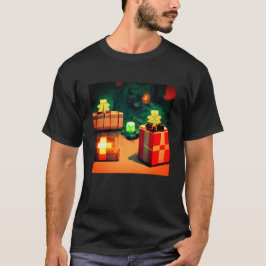 Shirt mit Vorführungen im Minecraft-Stil