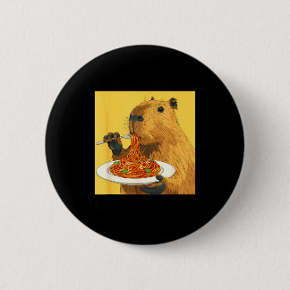 Shirt More Spaghetti Less Upsetti Capybara Button