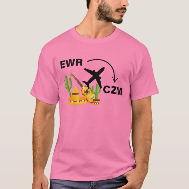 Shirt nach Cozumel Mexico (Vorderseite)