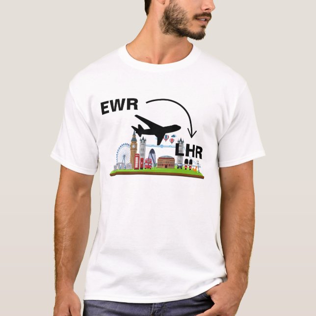 Shirt nach London England (Vorderseite)