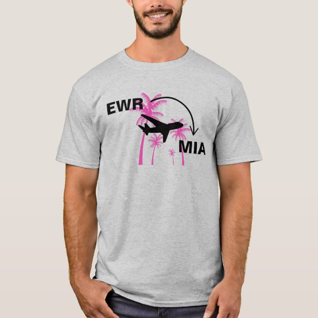 Shirt nach Miami Florida (Vorderseite)