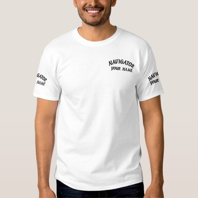 SHIRT NAVIGATOR UND NAME (Vorderseite)