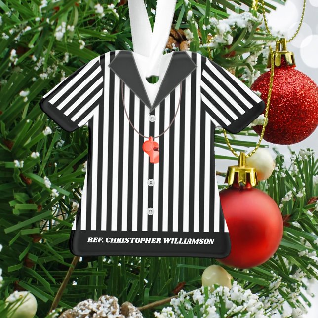 Shirt-Ornament des personalisierten Streifenrefere Ornament (Von Creator hochgeladen)