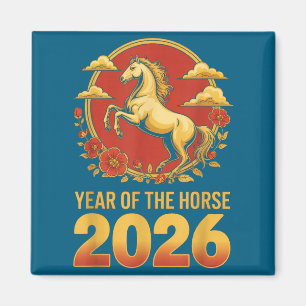 Shirt Pferd Chinesischer Zodiak Mondkalender 1 Magnet
