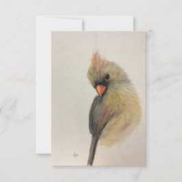 Shirt Red Bird-Notizkarte Dankeskarte