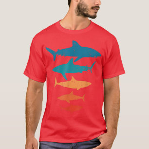 Shirt, Retro Shark, Shark Lover Gift, Shirt
