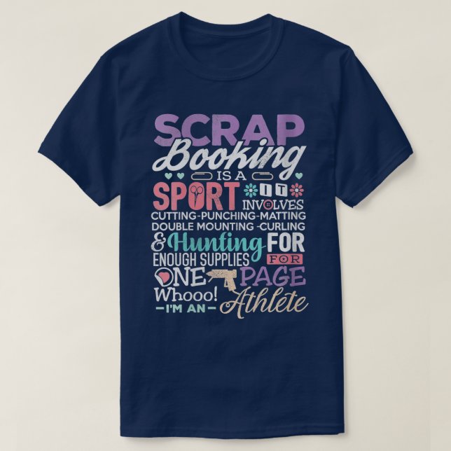 Shirt Scrapbooking für Frauen Scrapbook ist ein Sp (Design vorne)