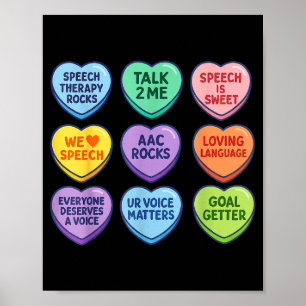 Shirt Sprachtherapie Sprachpathologe Autismus Poster