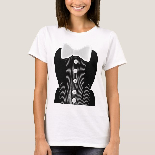 Shirt-T - Shirt Niedliche Krawatte für den Formbog (Vorderseite)