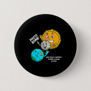 Shirt Totale Sonnenfinsternis Astronomie Button