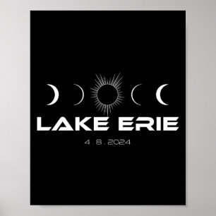 Shirt Totale Sonnenfinsternis Lake Erie Poster