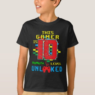 Shirt-Videospiel zum Geburtstag, Stufe 10 O T-Shirt