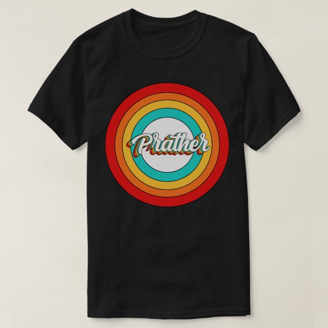 Shirt-Vintag-Pinselkreis T-Shirt (Design vorne)