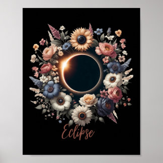 Shirt von Solarzellen mit blühenden Blume Poster
