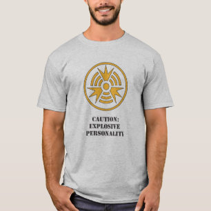 Shirt-Vorsicht explosives Personality.ai T-Shirt