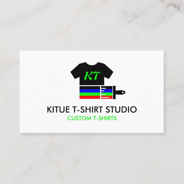 Shirt-Wärmeübertragung Vinyl nach Maß Visitenkarte (Vorderseite)