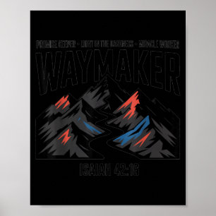 Shirt Waymaker Jesaja 42 16 Versprechen Poster