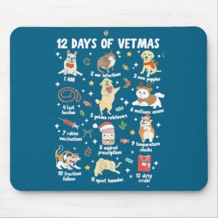 Shirt Weihnachten Tierarzt Veterinärmedizin V Mousepad